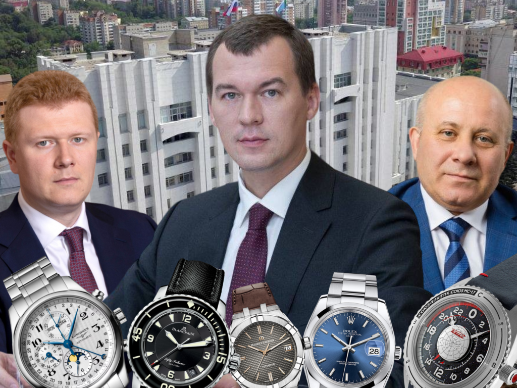 Сколько стоят часы политиков Хабаровского края